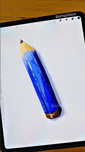 Simple Pencil ✏️ #procreate #shorts #art #watercolor