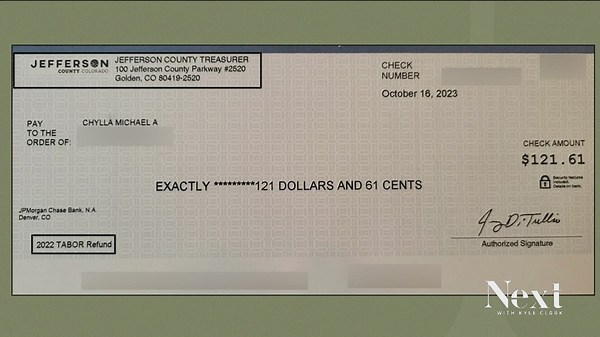Jefferson County residents are getting their own, smaller TABOR refund checks