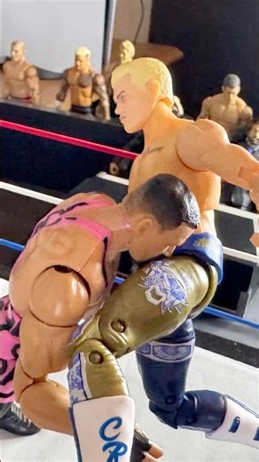 SPEAR #stopmotion #wrestling #figures #bronbreakker #codyrhodeswwe