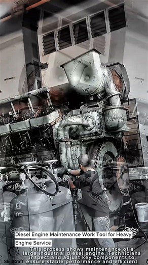 Diesel Engine Maintenance Work Tool for Heavy Engine Service #worktool