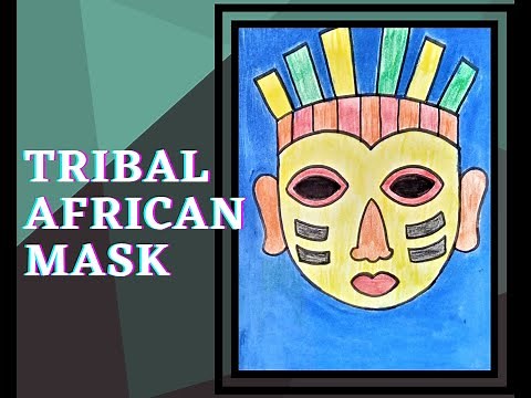 HOW TO DRAW AFRICAN TRIBAL MASK || EASY DRAWING FOR BEGINNERS STEP BY STEP || DRAWING FOR KIDS