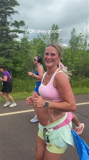 Pregnant Marathon Runner: Reactions at Grandma's Marathon