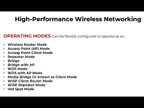 How to Choose Wireless / Wifi Router Operation or work Mode selection