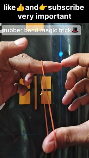 rubber band magic trick🎩 #viral #200k #magic #viralshort #shortvideo @DhamakaaShort12