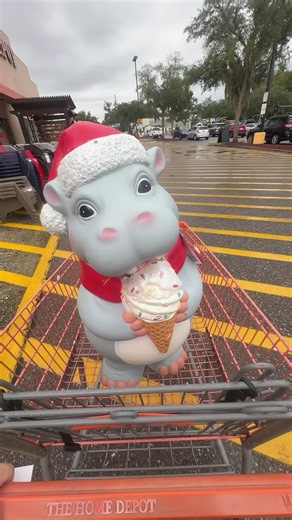 I Want a Hippopotamus for Christmas blow mold — Home Depot holiday decor