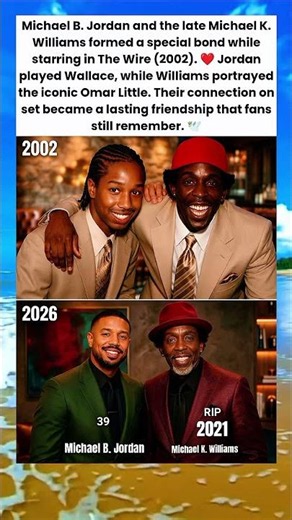 Michael B. Jordan & Michael K. Williams: A Bond That Lasted Beyond The Wire ❤️🕊️
