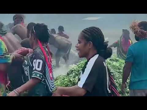 Dani Papuan stone burning festival