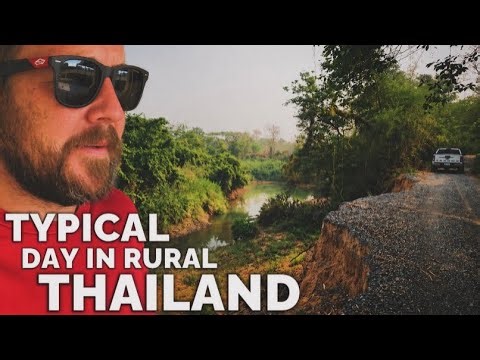 POV typical day in quiet rural Thailand