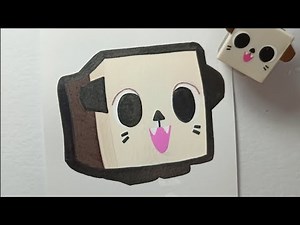Drawing the Cutest Otter from Roblox Pet Simulator X with Acrylic Markers!