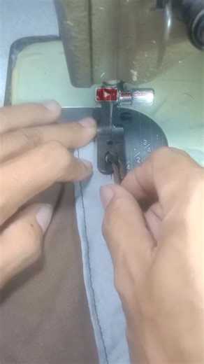 how to fold small and clip cloth using a folding shoe.. #sewing #sewinghacks #short #sewingtips