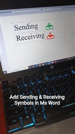 Insert Send & Receive Symbol in MS Word ⚡ | Easy Shortcut Trick #Shorts #AFGDataHouse #tips #msword