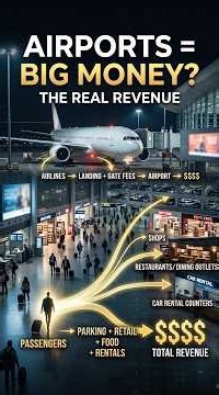 How Airports Make Money ✈️💰 | Business Model Explained #investing #cashflow #finance #business