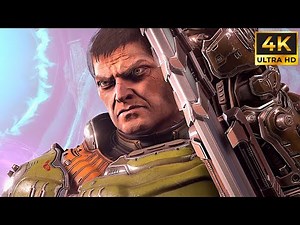 DOOM 2016 + ETERNAL + DLC Full Game Movie | All Cutscenes (PS5 Pro Enhanced 4K)