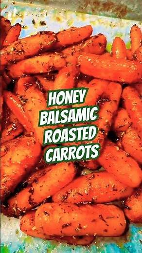 Honey balsamic roasted carrots #cooking #recipe #honey #balsamic #carrots