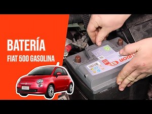 How to replace the battery in the Fiat 500 1.2?