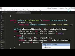 Estructuras de datos - Listas - Eliminar al final