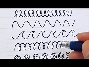 Simple & Easy Handwriting Warm-Ups: Line Exercises | Handwriting Practice