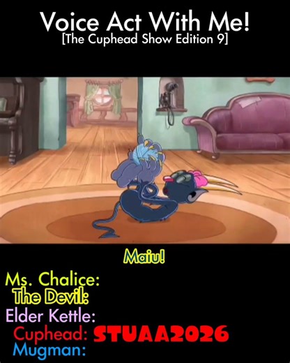 Voice Act With Me! [Cuphead Show Edition 9] #renewthecupheadshow #cuphead #voiceacting #shorts