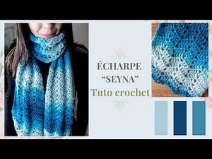 Easy crochet scarf tutorial - Chevron wave stitch - Seyna pattern