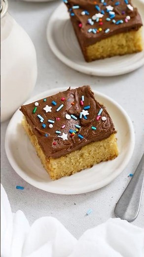 Gluten-Free Yellow Sheet Cake With Chocolate Frosting