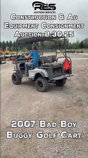 2007 Bad Boy Buggy Golf Cart #RES #AuctionsWork #Equipment #Construction #AgEquipment #Ohio