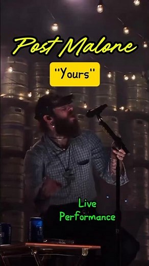 “Post Malone Singing ‘Yours’ Live Will Break You 💔” #postmalone #yours #liveperformance