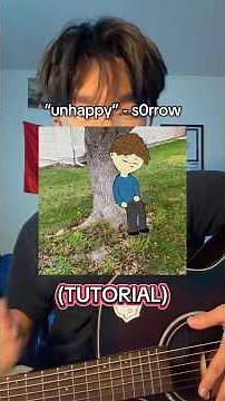 TUTORIAL | “unhappy” - s0rrow #guitartutorial #guitartok #unhappy #s0rrow #sorrow s0rrow
