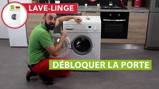 Lave-linge : comment ouvrir une porte hublot bloquée ?