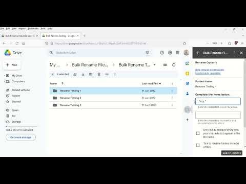 Bulk Rename Files Add on - RegEx - replace whole name