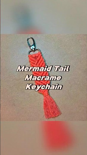 DIY Macrame Mermaid Tail Keychain | Quick Tutorial for Beginners