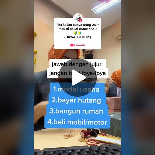 #jawaban untuk @zahra_putri60 #fyp #kayamendadak #berbagi #uang #jawab #pertanyaan #cuan #on #hastag #on #youtube #giveaway #kedasbeauty #iphone #berbagiituindah #fypシ゚viral #fypシ゚