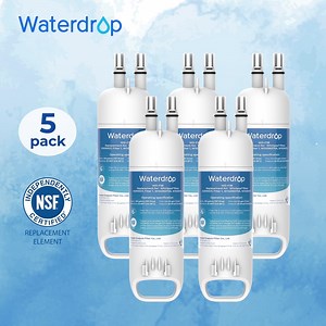 Waterdrop EDR1RXD1 Water Filter Replacement 5 Pack - Compatible with Everydrop® Filter 1, EDR1RXD1B, P8RFWB2L, P4RFWB, Kenmore® 46-9081, 46-9930, WD-F38