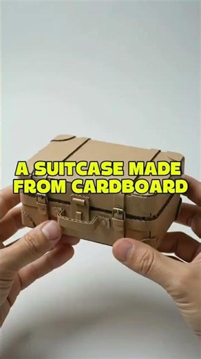 I Made a Mini Suitcase From Cardboard | Tiny DIY Travel Craft