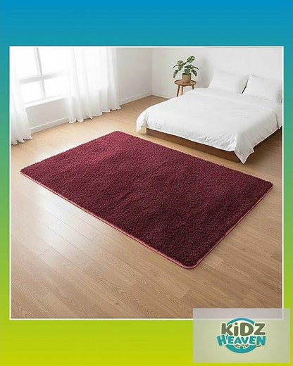 200x140cm Floor Rugs Large Shaggy Rug Area Carpet Bedroom Living Room Mat - Burgundy