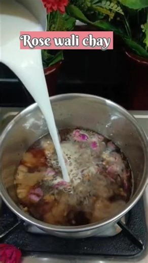 viral gulab wali chay l🌹☕Rose Tea Recipe #gulabwalichay #chayrecipes #rosetearecipe