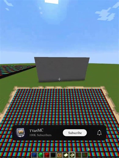 LED TV Illusion | Minecraft #minecraft