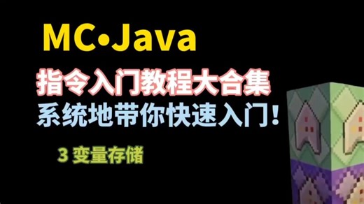 我的世界Java指令入门3：命令中的变量存储--计分板、标签与NBT