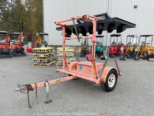 Wanco Towable Mobile Message Board Arrow Sign Traffic Light Trailer bidadoo | eBay
