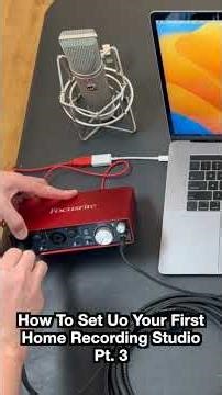 How To Set Uo Your First Home Recording Studio Pt 3 #homestudio #musicproduction #recording