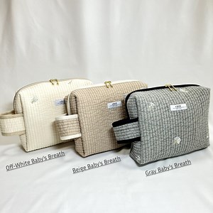 万能ポーチ（カスミソウ刺繍入りヌビ） | #202 ameri plus powered by BASE