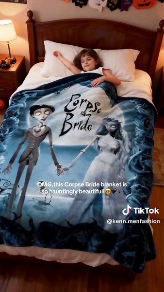 Hauntingly Beautiful Corpse Bride Blanket Gift