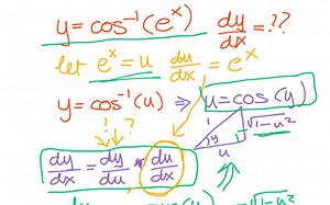 Differentiate Y= Arccos(e^x) And Have To Draw. A triangle | Educreations