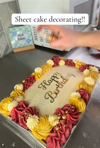 Perfect Sheet Cake Decorating Tips