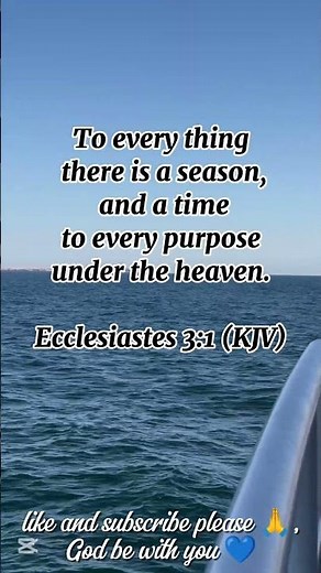 Everything Has Its Season | Ecclesiastes 3:1 | Bible Verse on God’s Timing #bibleverse #faithdome