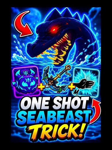 SEA BEAST ONE SHOT TRICK GOT PATCHED 😭 #bloxfruits #roblox #gaming