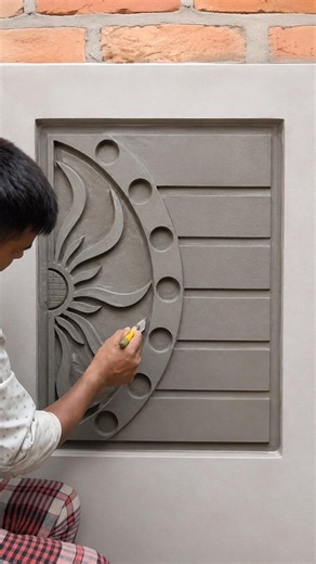 Modern Plaster Design #trending #art #wall