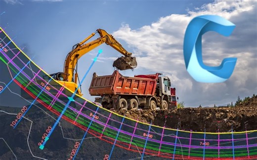 「中英字幕」Udemy - Civil 3D土木工程设计入门到大师