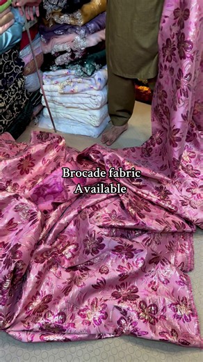 Brocade fabric available 👈 #girlssupportgirls #weddingdress #videoviral #pakistan #american
