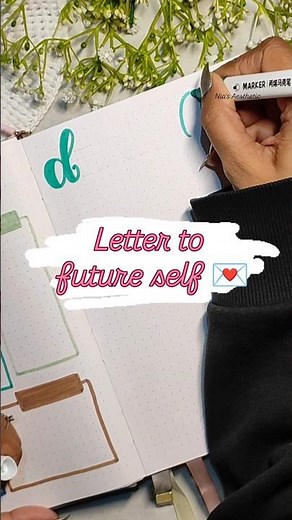 My “letter to future self” Page for 2026 💖 // Nia’s Aesthetic ✨💌📖