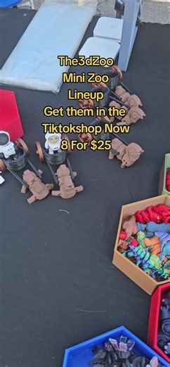 The3dZoo MiniZoo 8 Pack $25 You pick or Random. #the3dzoo #minizoo #labordayweekend #3dprinting #mini #dragon #dragonfly #snakes #fyp #tiktok #love